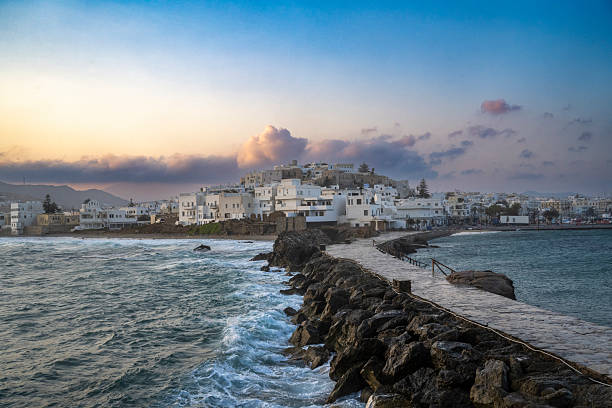 istock Early Morning View of Naxos Waterfront Architecture 2247759087