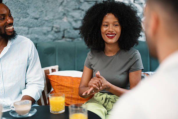 istock Multiracial friends relaxing with cold drinks and good conversation 2247761151