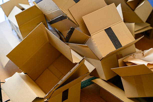 istock Pile of Empty Cardboard Boxes After Unpacking or Delivery 2247765681