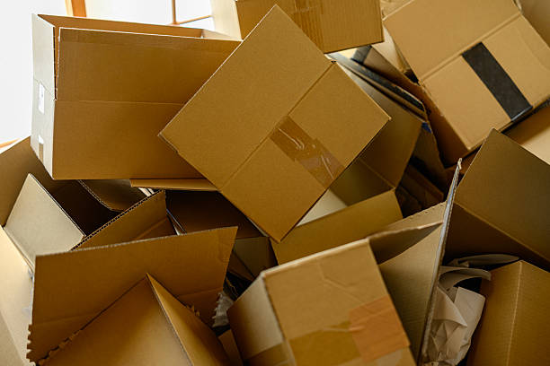 istock Pile of Empty Cardboard Boxes After Unpacking or Delivery 2247765729