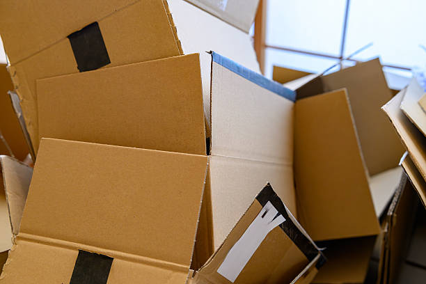 istock Pile of Empty Cardboard Boxes After Unpacking or Delivery 2247765804