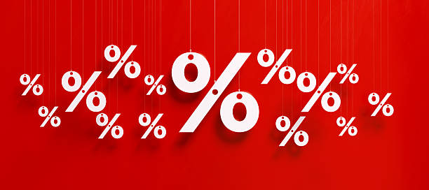 istock White Cutout  Percentage Signs On Red Background 2247766861