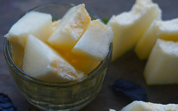istock A crystal bowl filled with sliced melon 2247773699