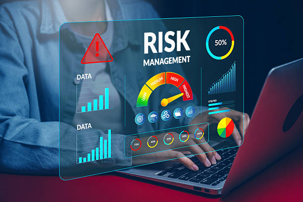 istock Hands working on laptop with risk dashboard, risk evaluation insight, strategic analysis, decision improvement, operational forecasting, financial awareness, risk management concept 2247773839