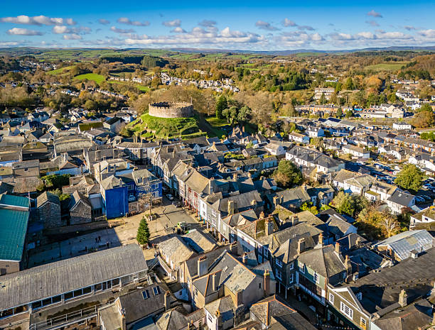 istock High Street in Totnes in Devon 2247783313