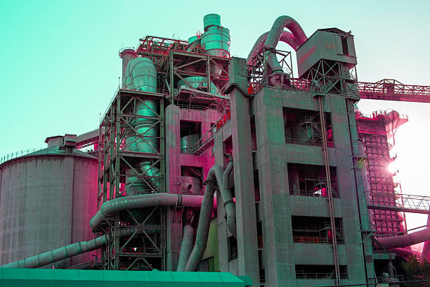 istock Cement Factory Silos in Heavy Industrial Zone 2247783431