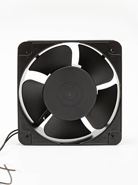 istock Black fan on a white background. Ventilation. 2247786883