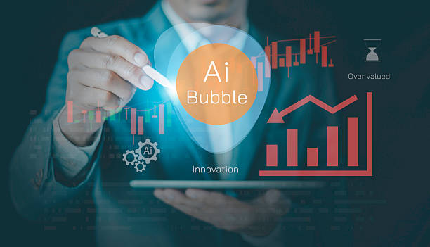 istock AI bubble concept representing global financial risk and market speculation from rapid growth of artificial intelligence technology, innovation investment,potential economic crisis or bubble burst. 2247790514