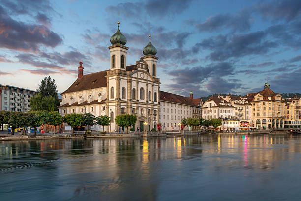 istock Baroque style Jesuit Church in Lucerne 2247804646