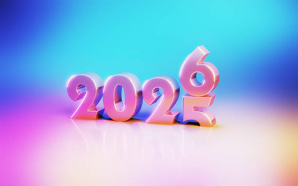 istock New Year 2026 Sitting on Soft Blue Pink Orange Background 2247805398