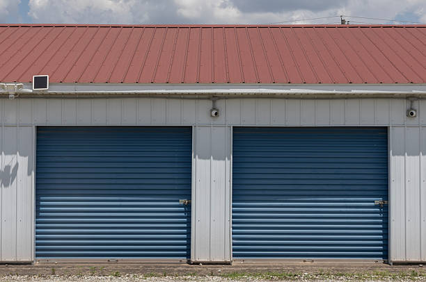 istock Self storage and mini storage garage units. Personal warehouse lockers provide safe and secure storage options. 2247806837
