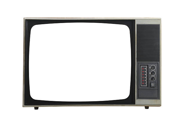 istock Old tv on isolated. Retro technology concept. Blank screen for text. 2247815695