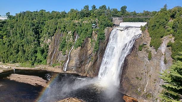 istock Montmorency Falls with rainbow spray 2247816511