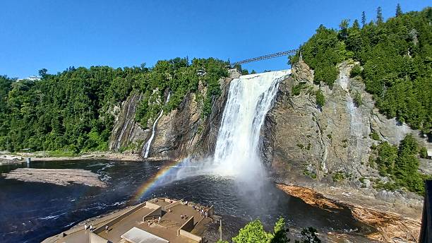 istock Montmorency Falls with rainbow spray 2247816517
