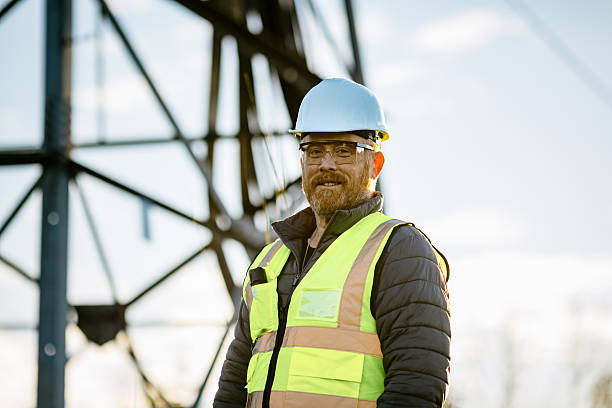istock Man Working Utility Power Line Job 2247821769