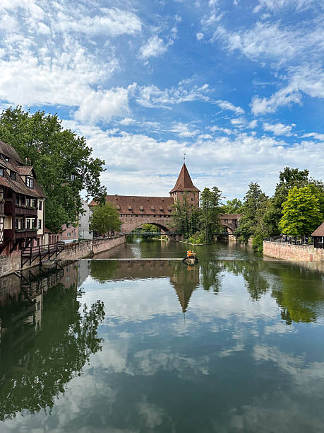 istock Schlayerturm medieval tower and Kettensteg (Chain Bridge) 2247826272