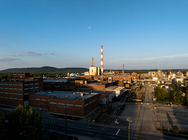 istock Abandoned and Closed Paper Mill at Sunset - Chillicothe, Ohio 2247831229