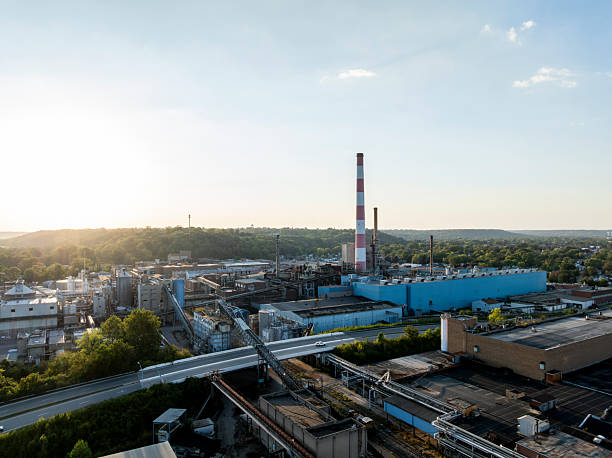 istock Abandoned and Closed Paper Mill at Sunset - Chillicothe, Ohio 2247831230