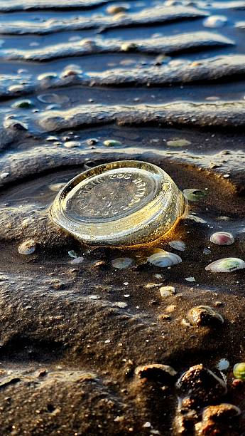 istock Glass Bottom in Wadden Sea Sand 2247835353