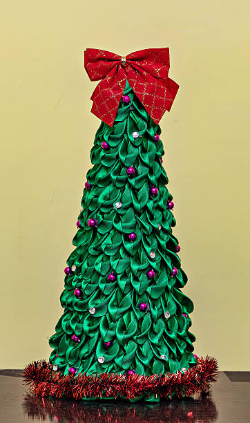 istock A green and red paper Christmas tree 2247836210