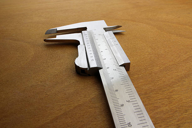 istock Caliper device measuring on wooden background 2247846263