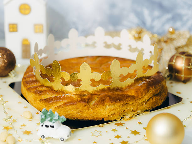 istock A whole royal biscuit with a crown on the kitchen table. 2247846345