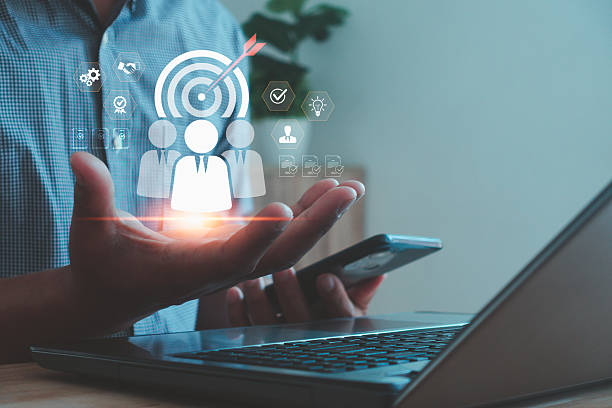 istock A business concept image showing digital customer targeting with user icons and a dartboard, representing marketing strategy, audience segmentation, data analysis and customer engagement technology. 2247848137