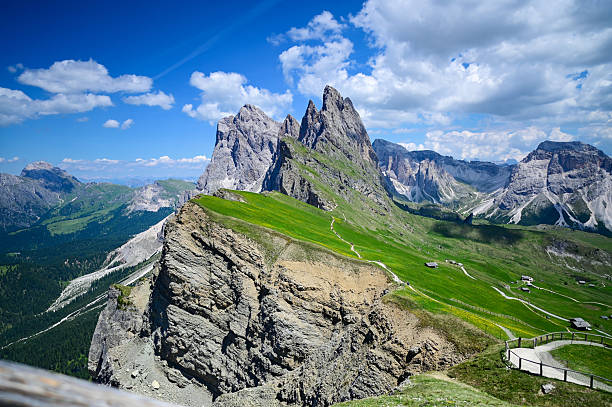 istock Dramatic seceda peak dominating italian dolomites landscape. Seceda in Dolomites 2247850453