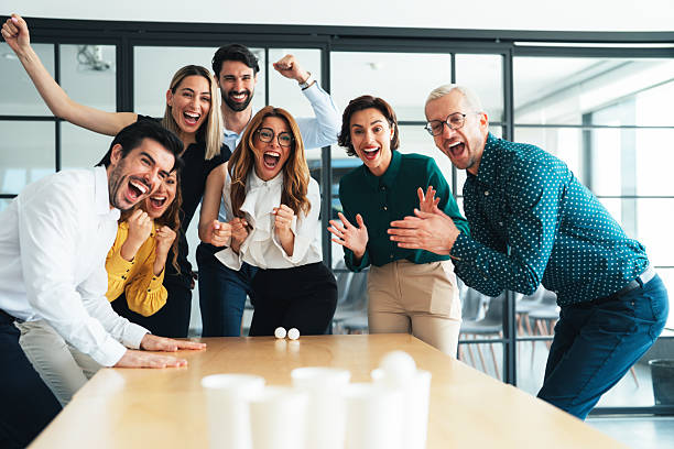 istock Business team Taking a Break with games 2247850510