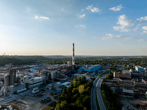 istock Abandoned and Closed Paper Mill at Sunset - Chillicothe, Ohio 2247857085