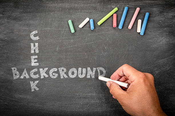 istock Background Check Concept Written with Chalk on Blackboard by Hand 2247858617