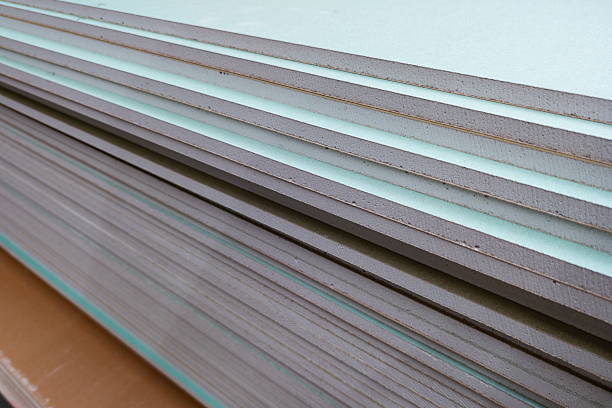 istock Stacks of insulation boards ready for construction in a workshop during daylight hours 2247863849