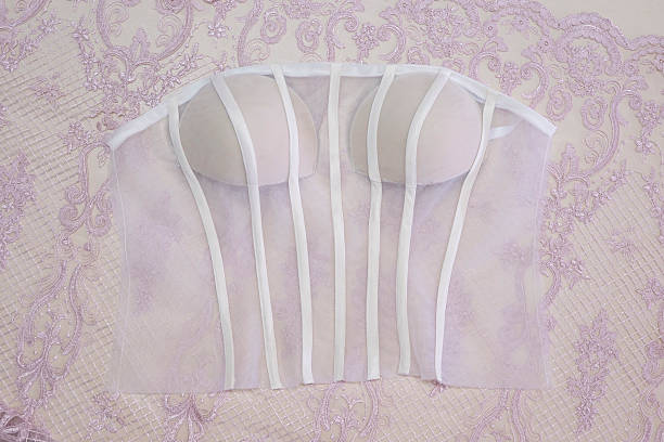 istock Underwire transparent corset sewn for wedding dress 2247877040