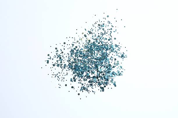 istock Beautiful blue confetti on a white background 2247892913
