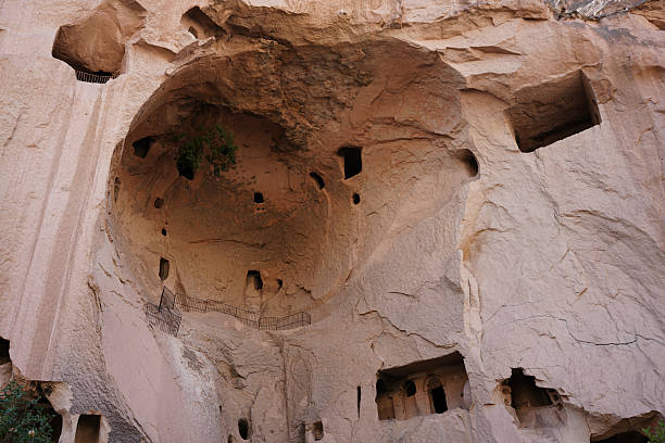 Rock Formations in Zelve Valley, Nevsehir City, Turkiye