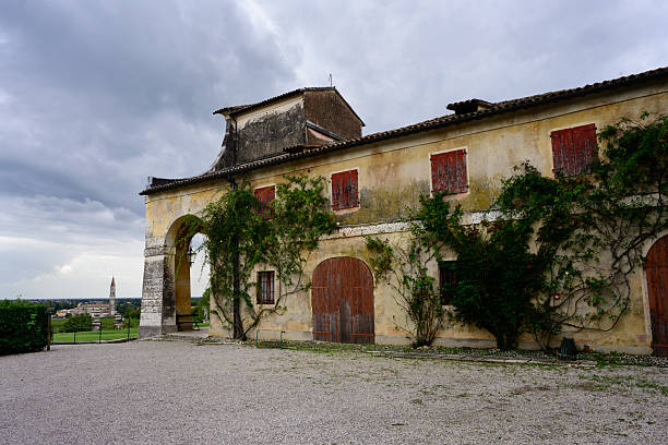 Maser, Italy - September 26 2025: Villa Maser or Villa Barbaro Renaissance Building Exterior by Andrea Palladio