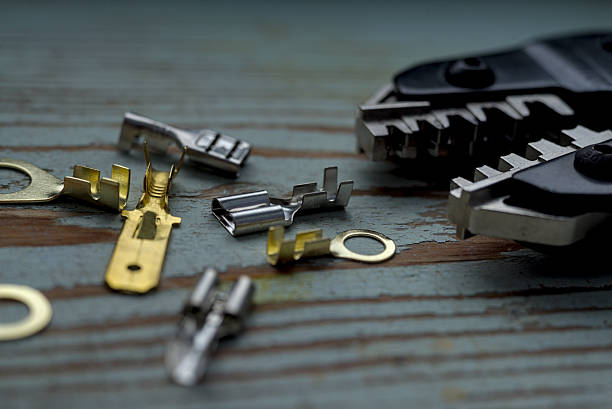 istock Crimping tool and wiring connectors terminal set isolated 2247907330