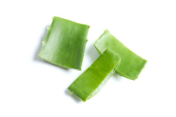 istock Green aloe vera isolated on white background 2247924191