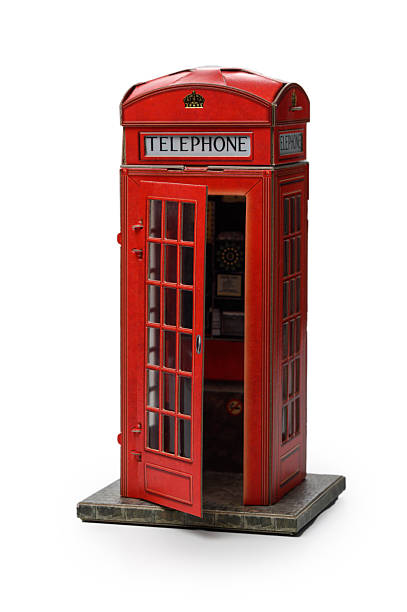 istock Model of iconic British red telephone booth K6 2247930000