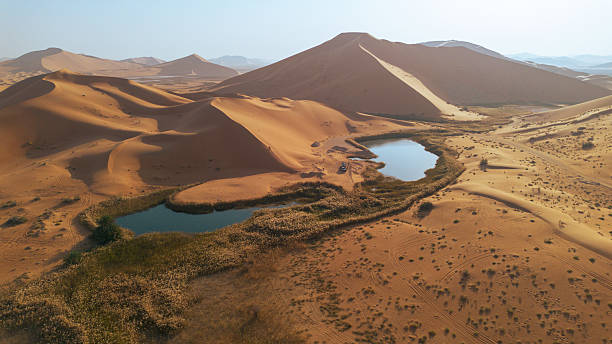 istock Serene Desert Oasis Amid Towering Sand Dunes 2247933365