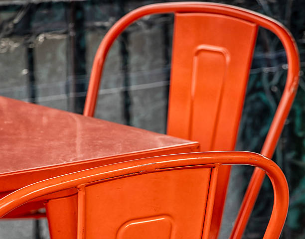 istock Metal outdoor dining tables 2247936924