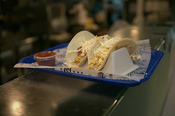istock Street tacos on a blue tray. 2247937049