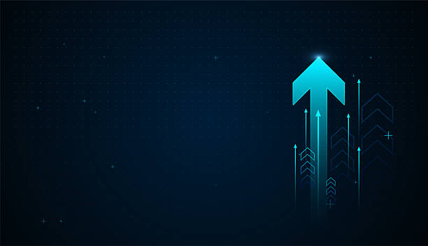 istock A powerful blue upward arrow leads a wave of rising digital indicators, illustrating momentum, improvement, and cutting-edge tech evolution. Vector illustration 2247940463