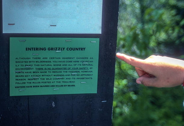 Glacier NP - Grizzly Country Warning - 1989