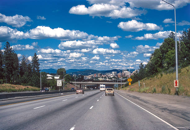 istock US Highway 2 Coming into Spokane WA - 1989 2247944147