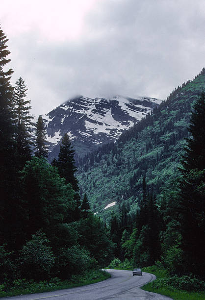 Glacier NP - Going-to-the-Sun-Road & Snowy Mountain - 1989