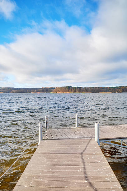 istock Pier on Lake Charzykowskie in autumn, Charzykowy, Poland. 2247957305