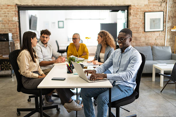 istock Diverse business team collaborating during office meeting 2247966601