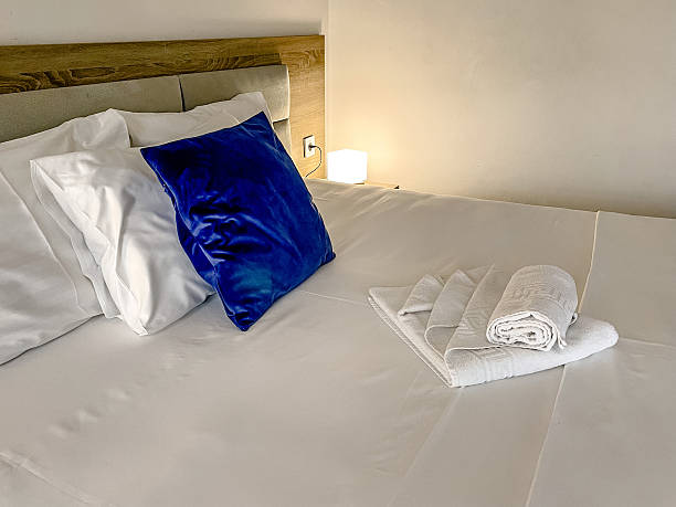 Premium decor showcasing soft fabrics and calming bedside ambiance