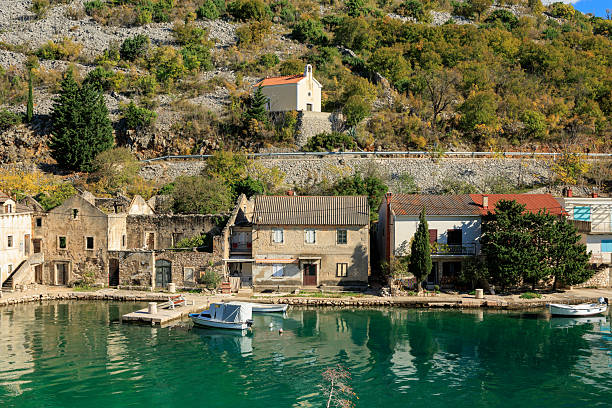 Typical Croatian small town by the sea